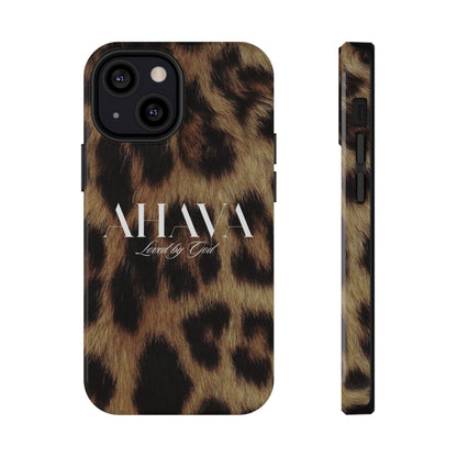 Leopard Print Ahava Phone Case