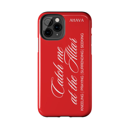 "Catch Me at the Altar" Red Phone Case
