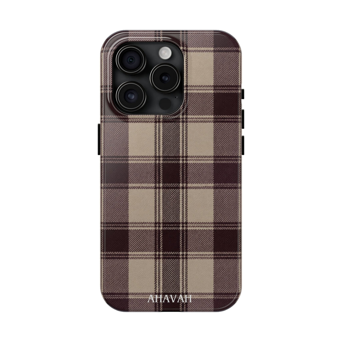 Abba’s Embrace | Warm Teddy Plaid Phone Case