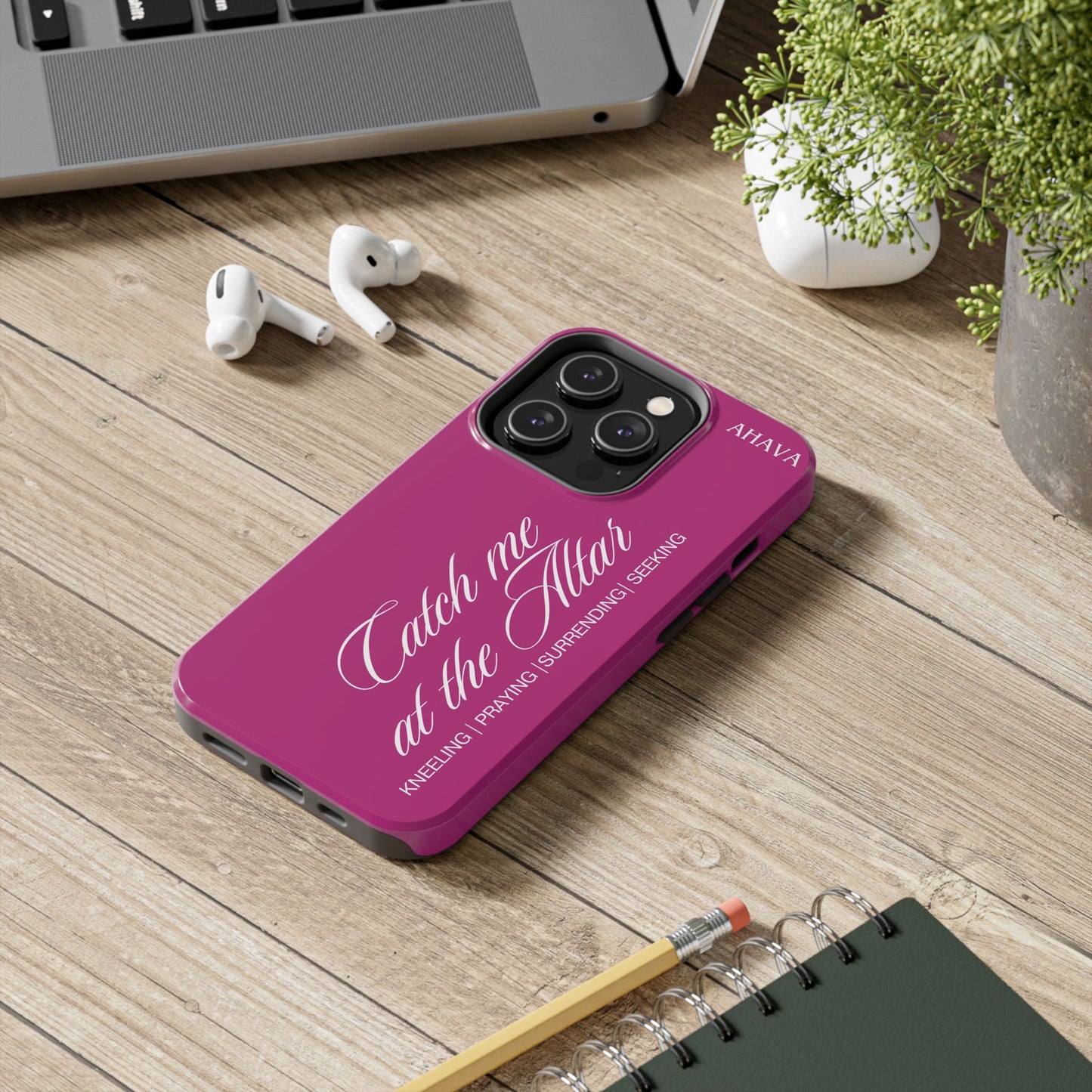 "Catch Me at the Altar" Pink Phone Case