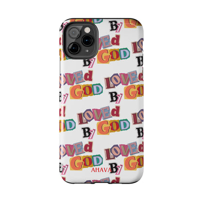 "Loved by God" white Phone Case