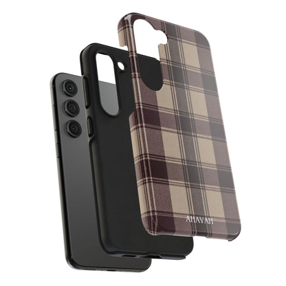 Abba’s Embrace | Warm Teddy Plaid Phone Case
