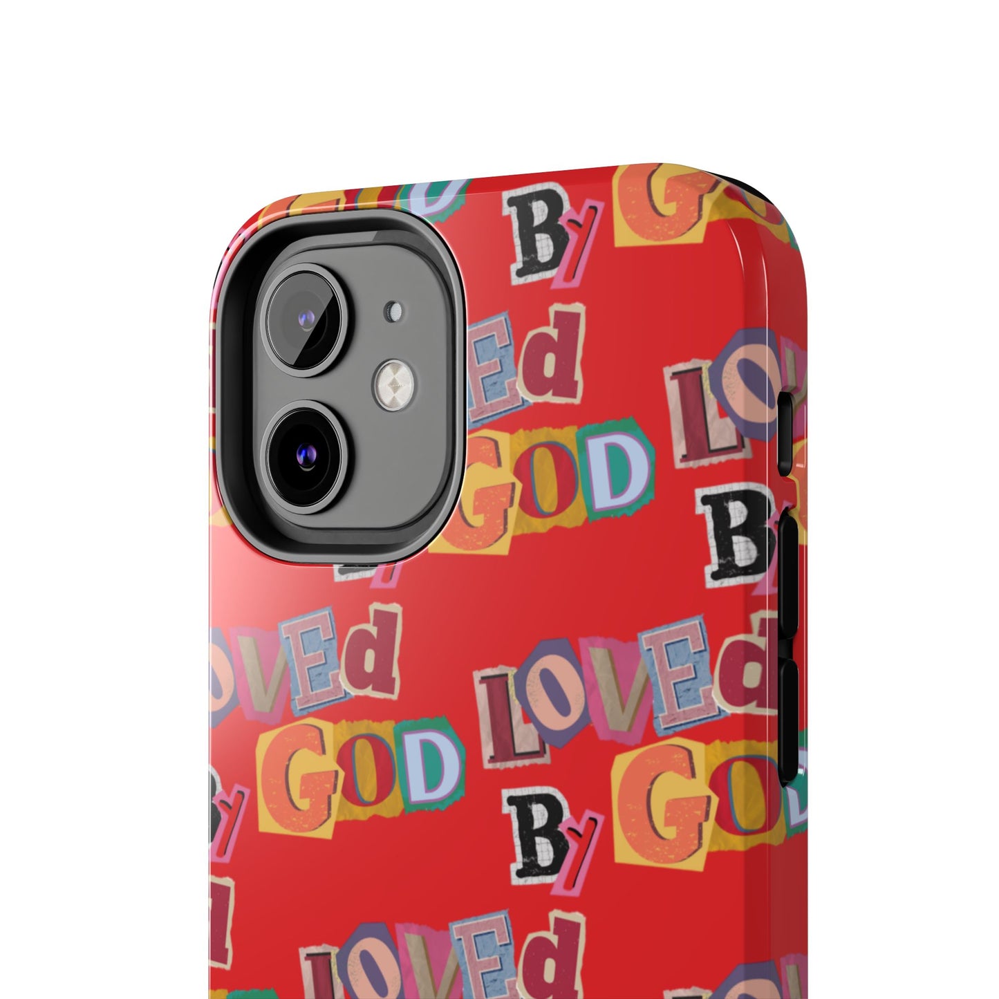 "Loved by God" Red Phone Case
