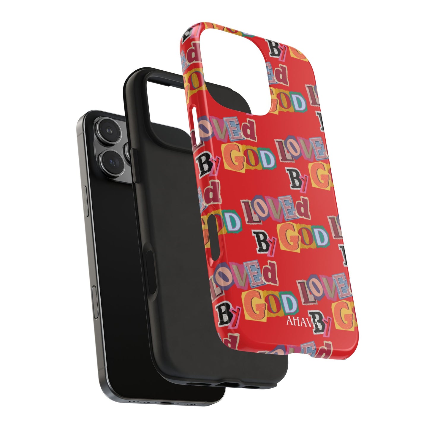 "Loved by God" Red Phone Case