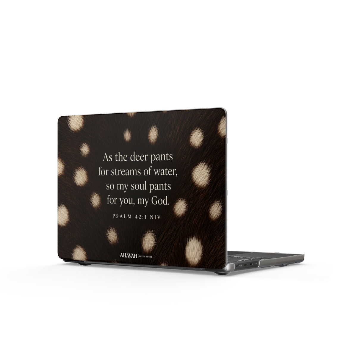 Psalm 42:1 Midnight Fawn MacBook Case | As the Deer Pants