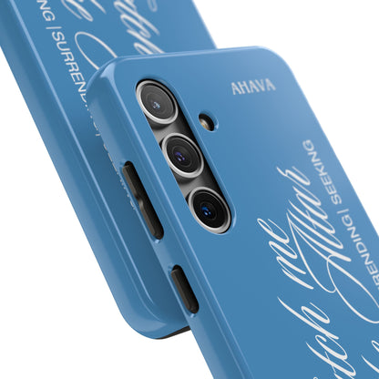 "Catch Me at the Altar" Light Blue Phone Case