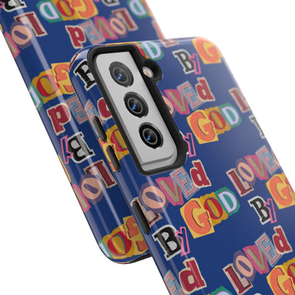 "Loved by God" Blue Phone Case