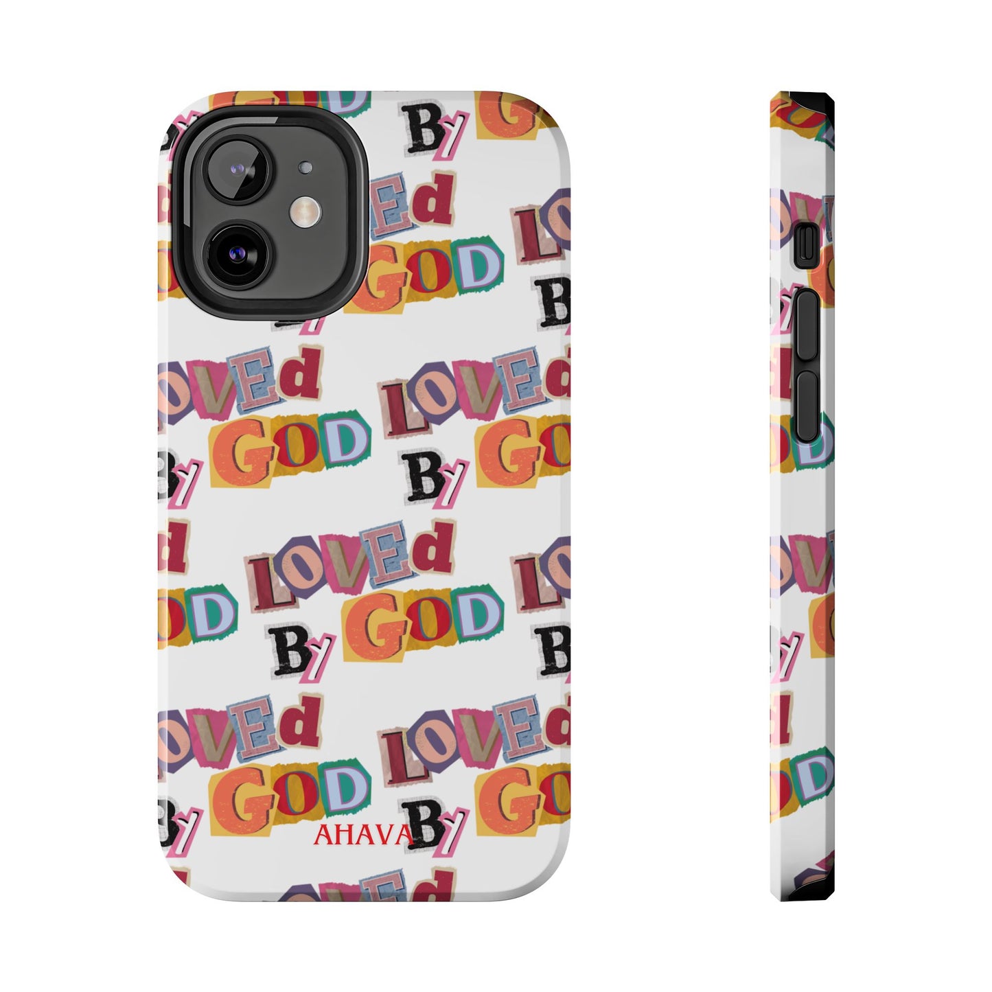 "Loved by God" white Phone Case