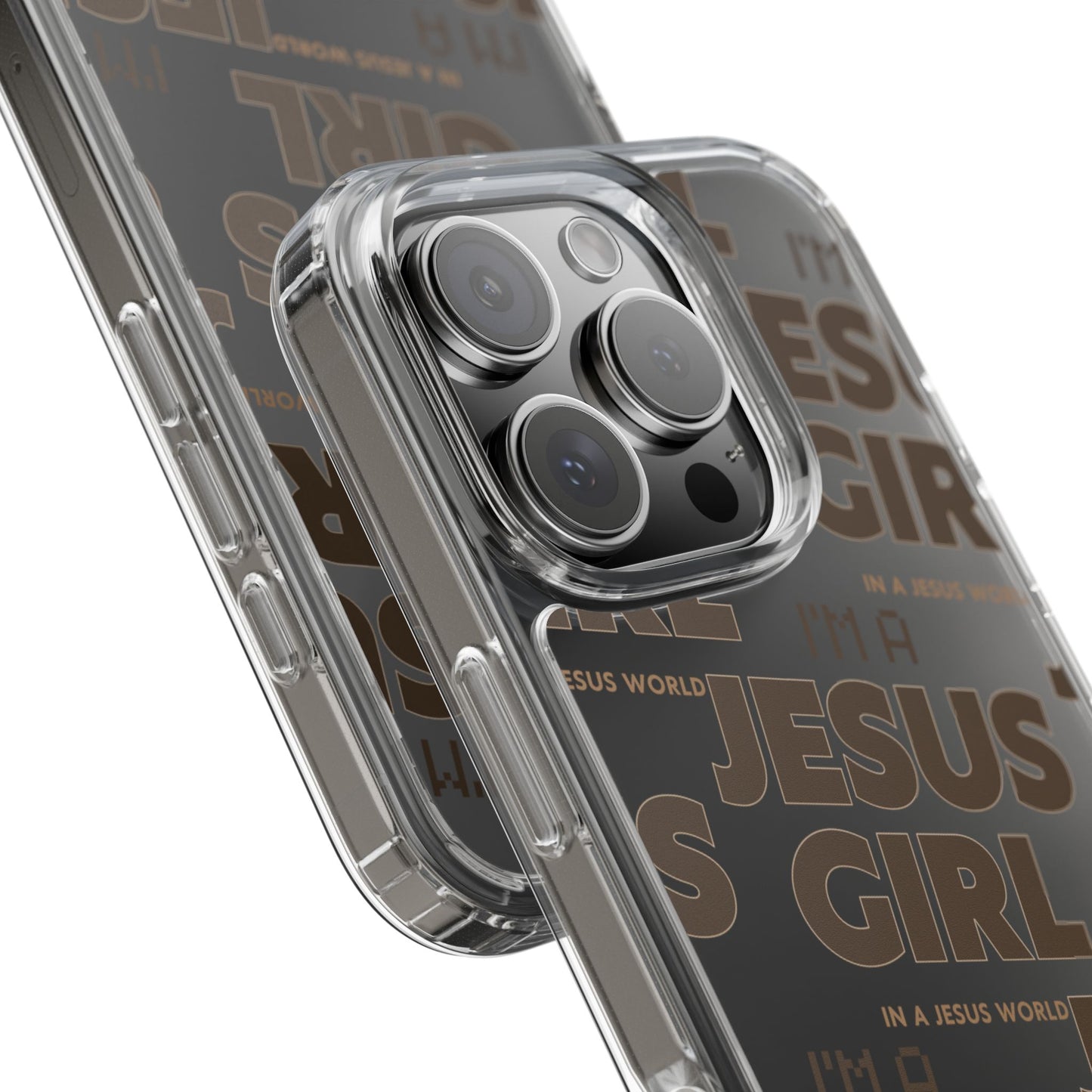 I'm a Jesus Girl Brown Case -Clear