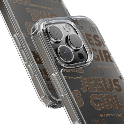 I'm a Jesus Girl Brown Case -Clear