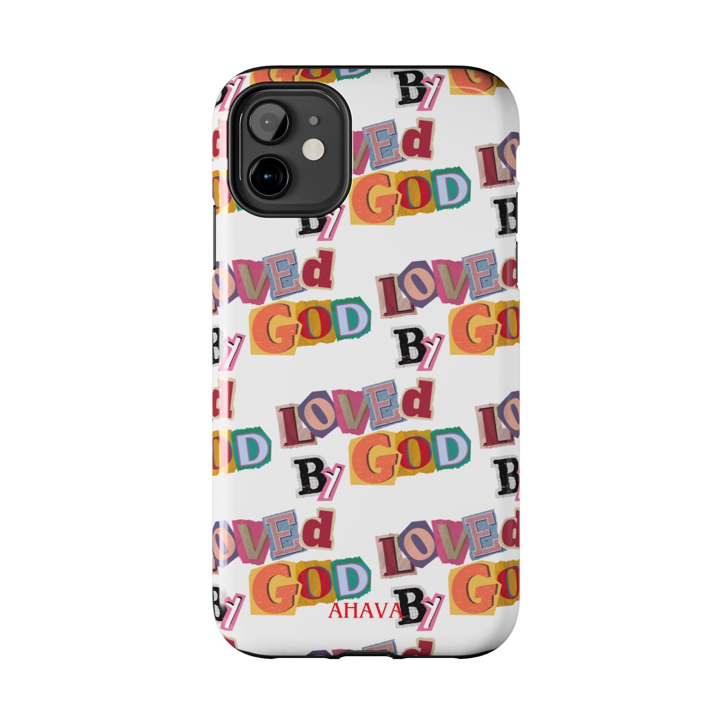 "Loved by God" white Phone Case