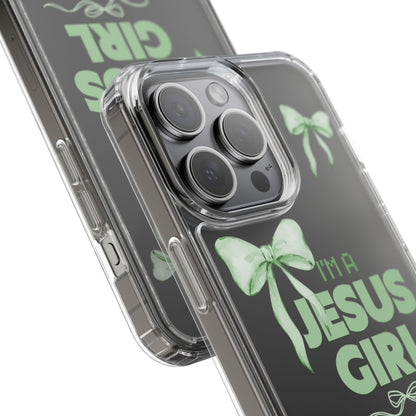 I'm a Jesus Girl Phone Case | Christian Aesthetic Gift for Her | Clear Shockproof Tough Case