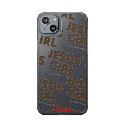 I'm a Jesus Girl Brown Case -Clear