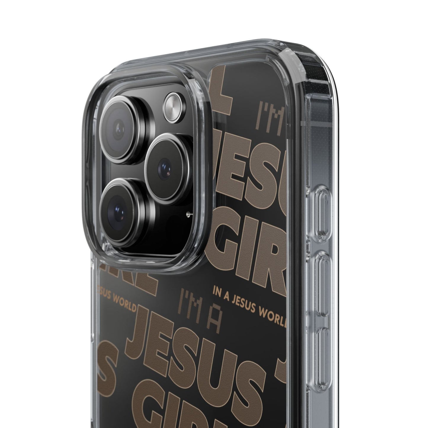 I'm a Jesus Girl Brown Case -Clear
