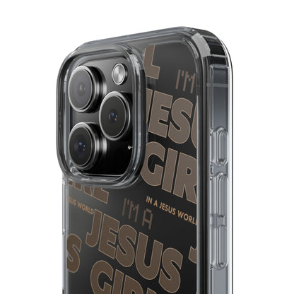 I'm a Jesus Girl Brown Case -Clear
