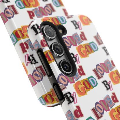 "Loved by God" white Phone Case