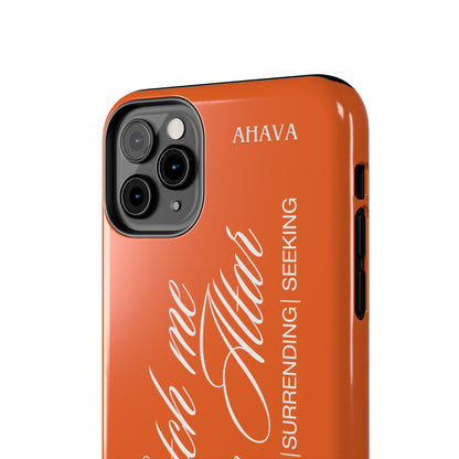"Catch Me at the Altar" Orange Phone Case