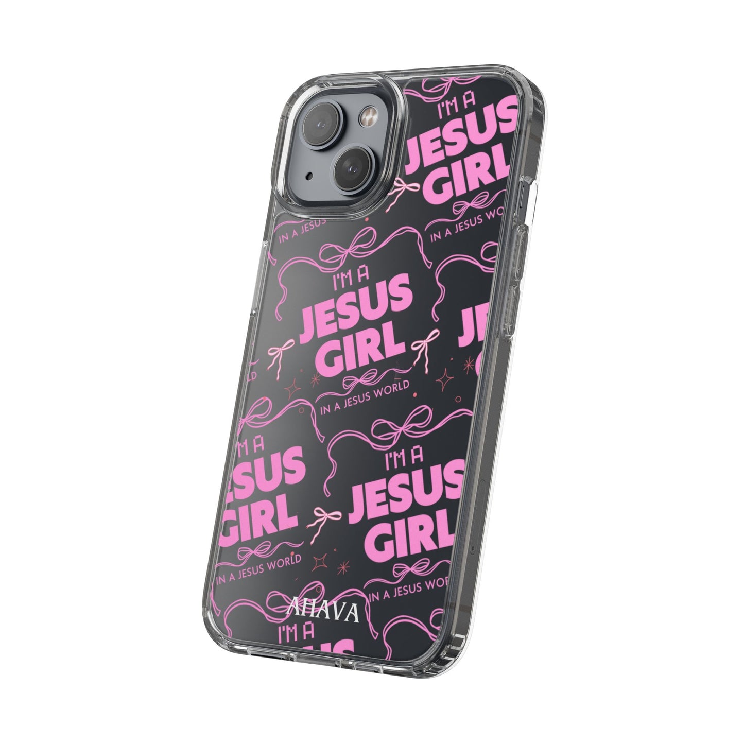 I'm a Jesus Girl Pink Case -Clear