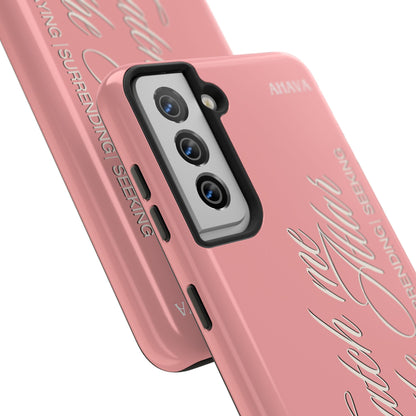 "Catch Me at the Altar" Dusty Rose Phone Case