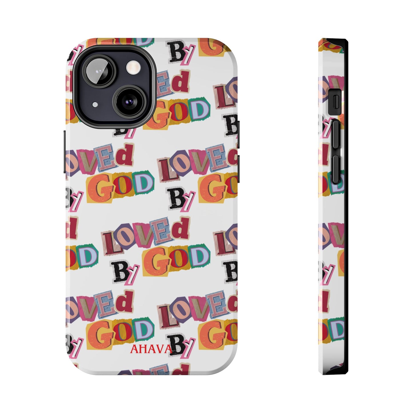 "Loved by God" white Phone Case