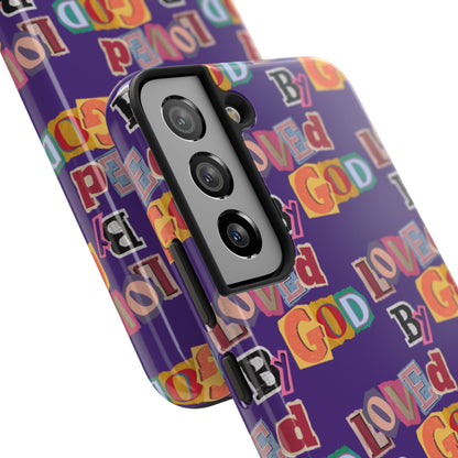 "Loved by God" Purple Phone Case