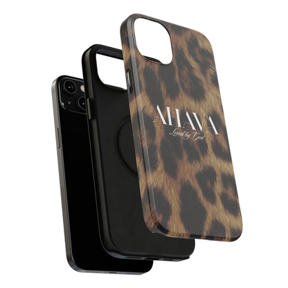 Leopard Print Ahava Phone Case