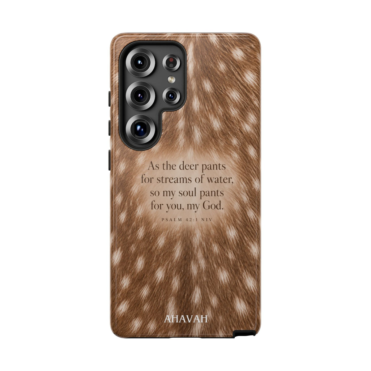 Psalm 42:1 Fawn Print Phone Case