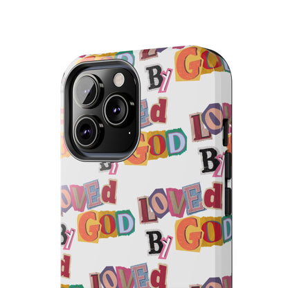 "Loved by God" white Phone Case