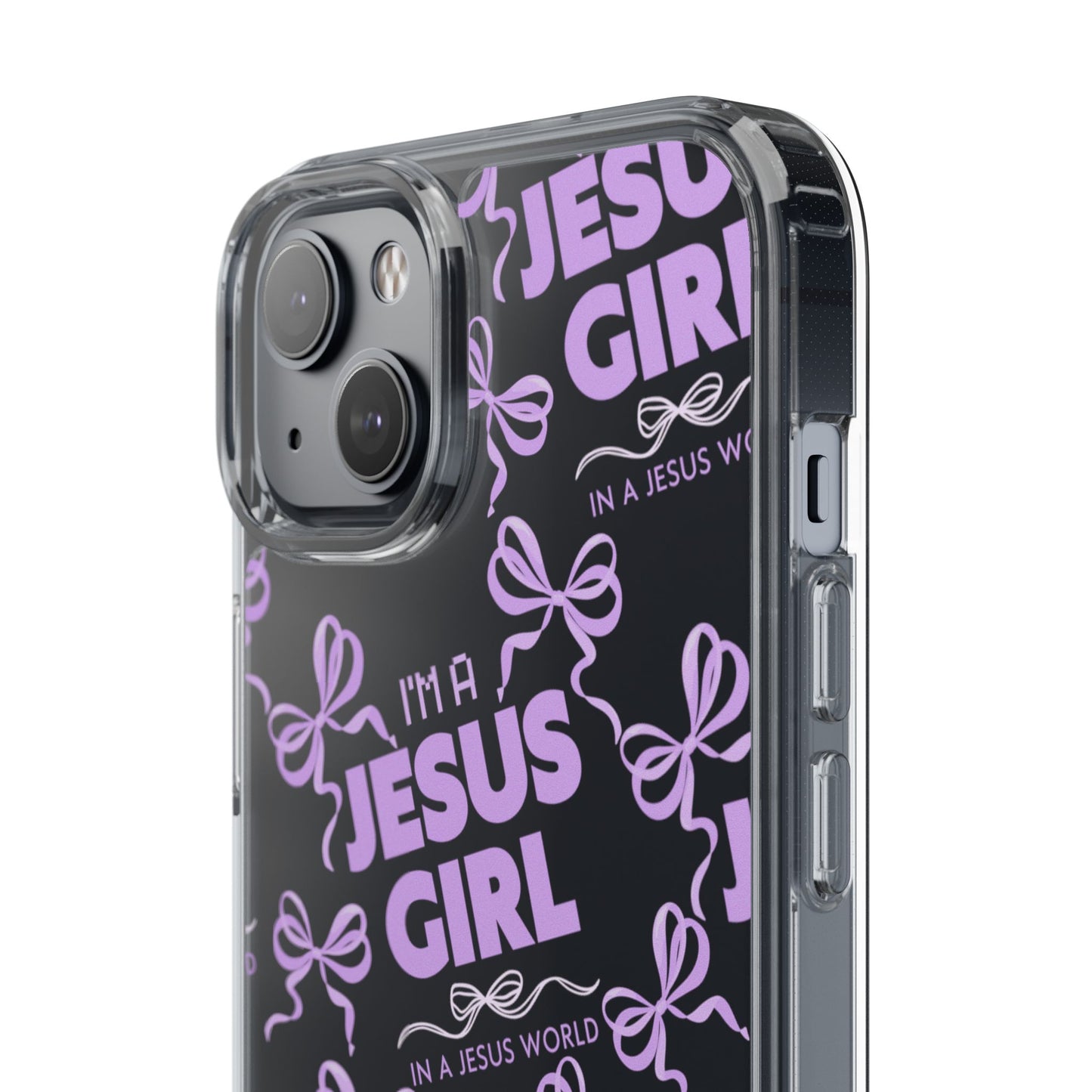 I'm a Jesus Girl Purple Case -Clear
