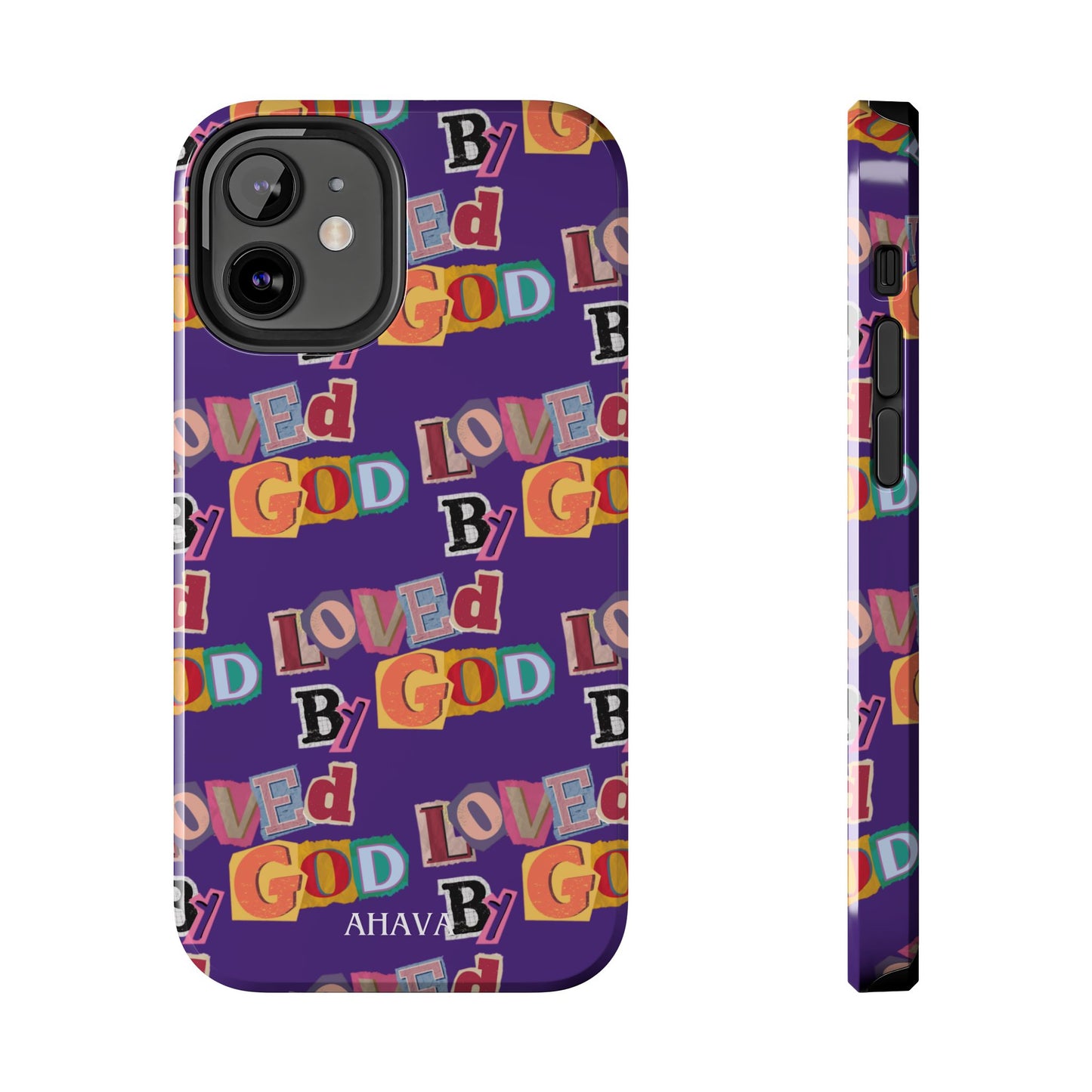 "Loved by God" Purple Phone Case