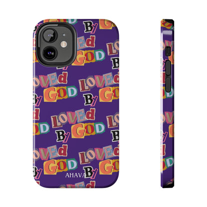 "Loved by God" Purple Phone Case