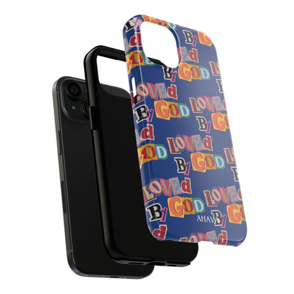 "Loved by God" Blue Phone Case