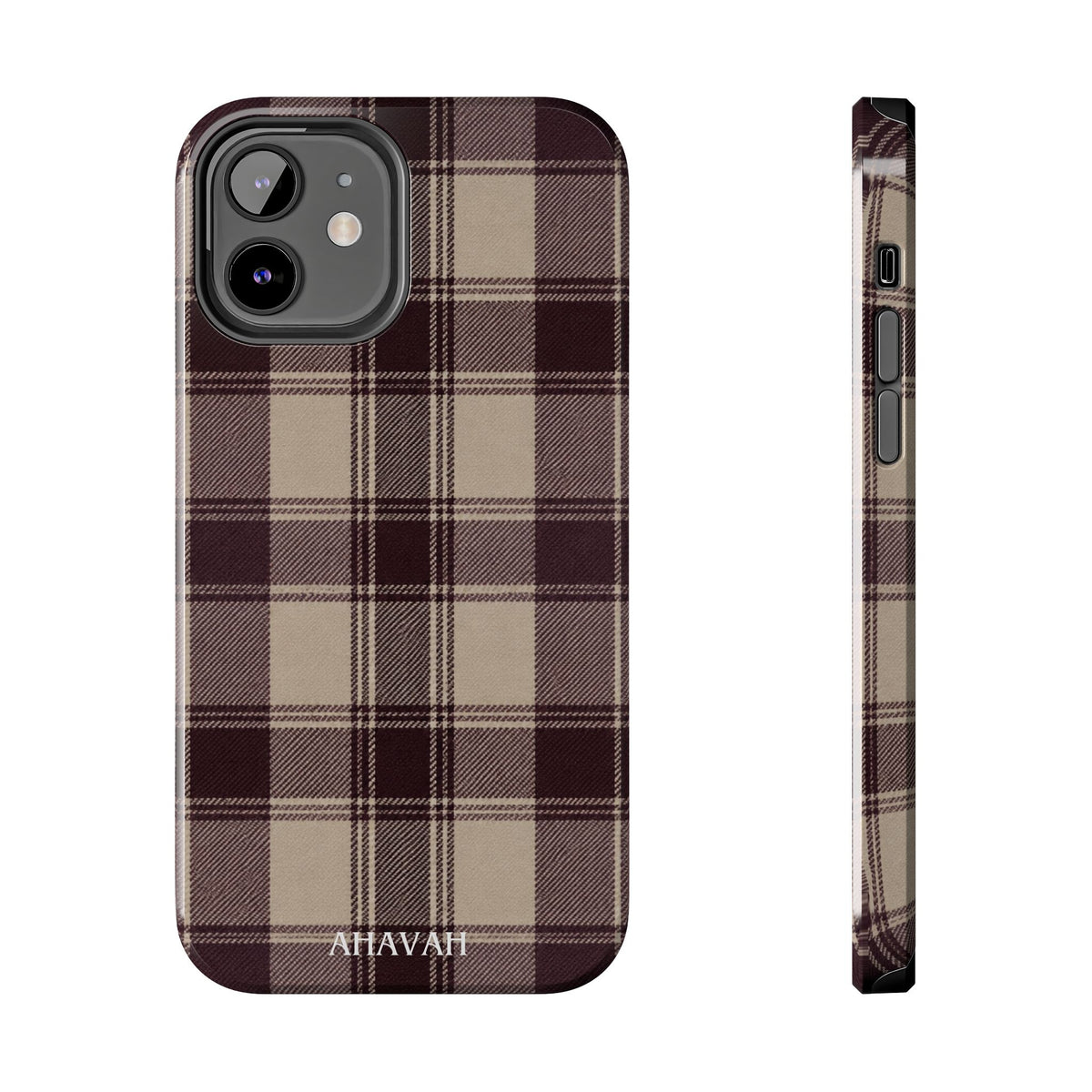 Abba’s Embrace | Warm Teddy Plaid Phone Case
