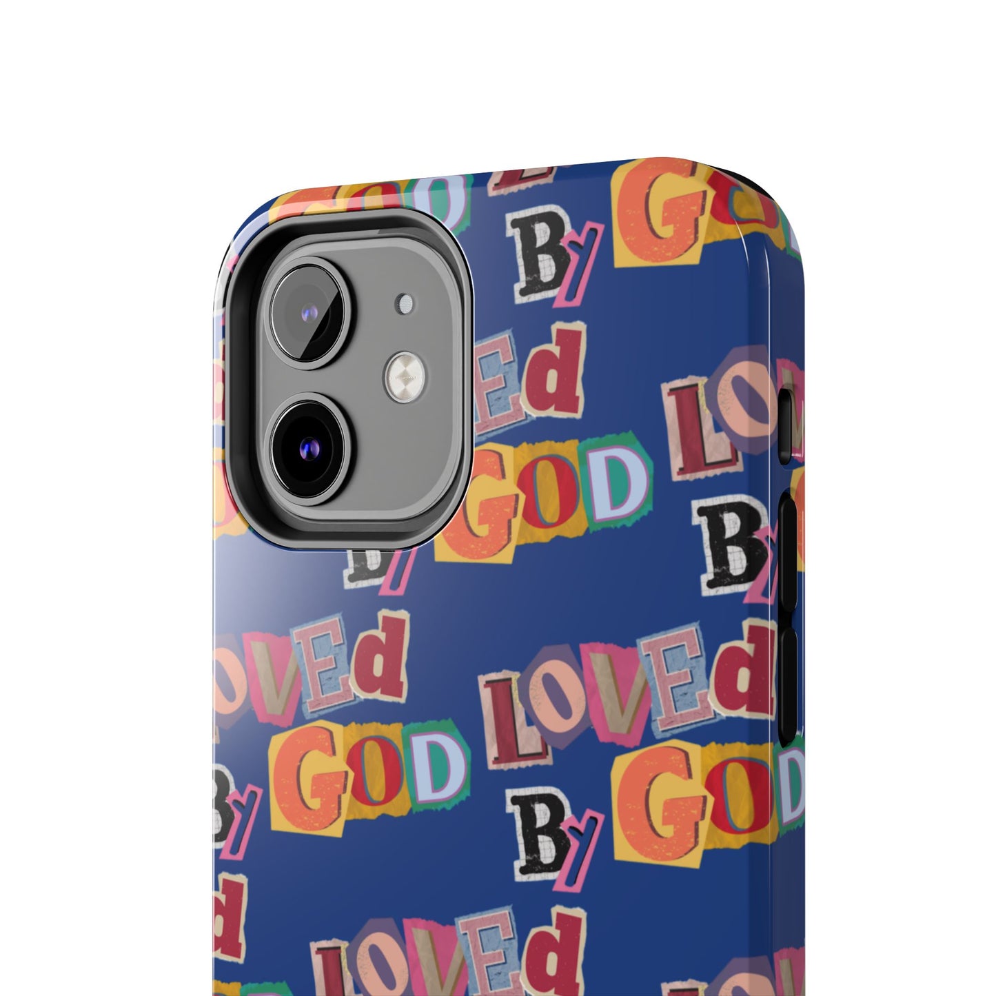 "Loved by God" Blue Phone Case