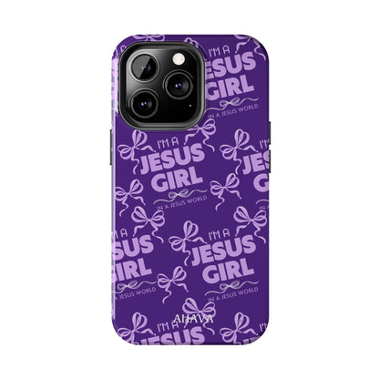 I'm a Jesus Girl Phone Case - Purple