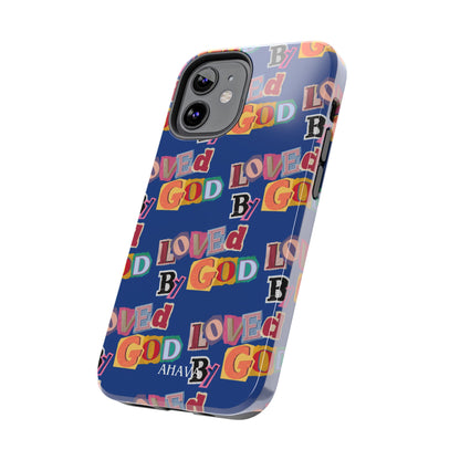"Loved by God" Blue Phone Case