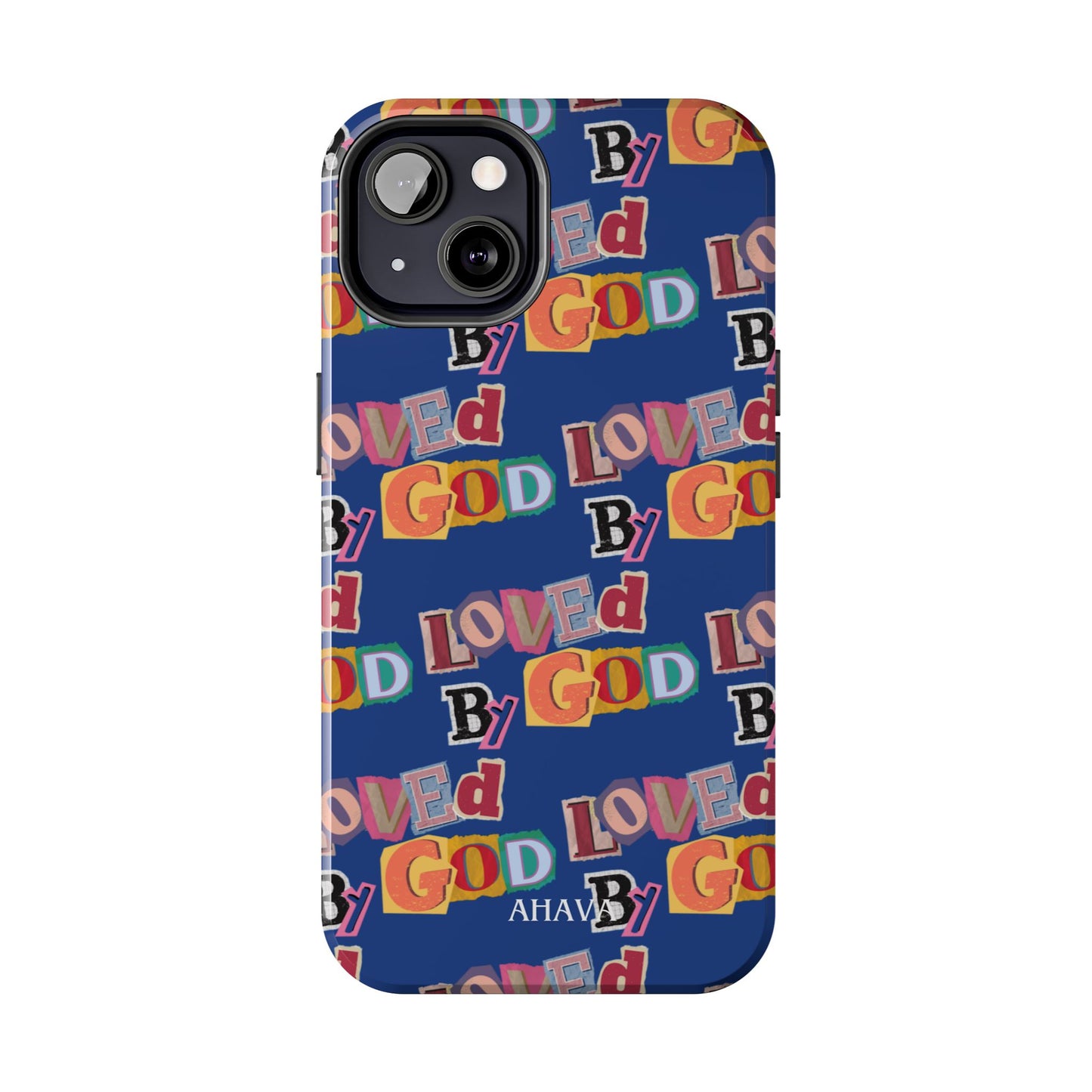 "Loved by God" Blue Phone Case