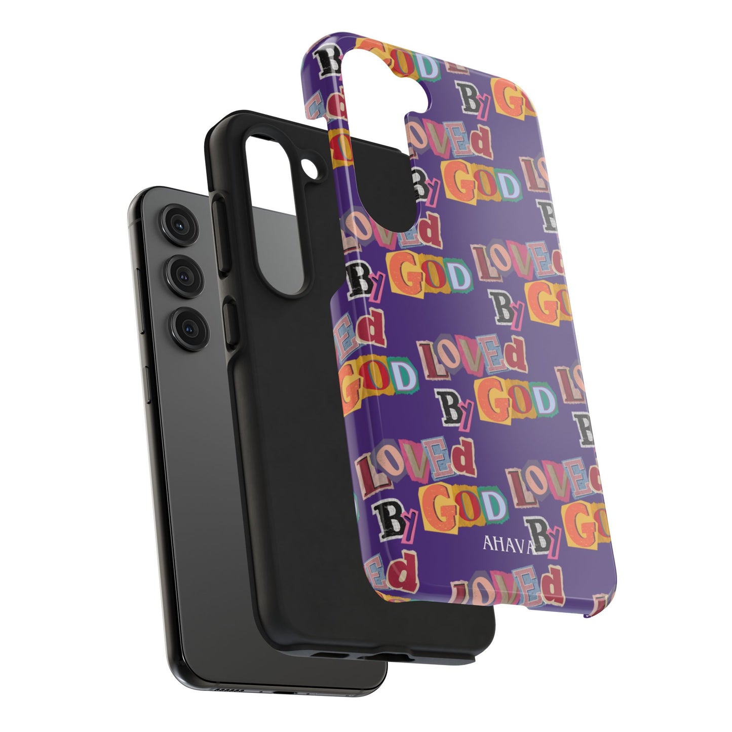 "Loved by God" Purple Phone Case