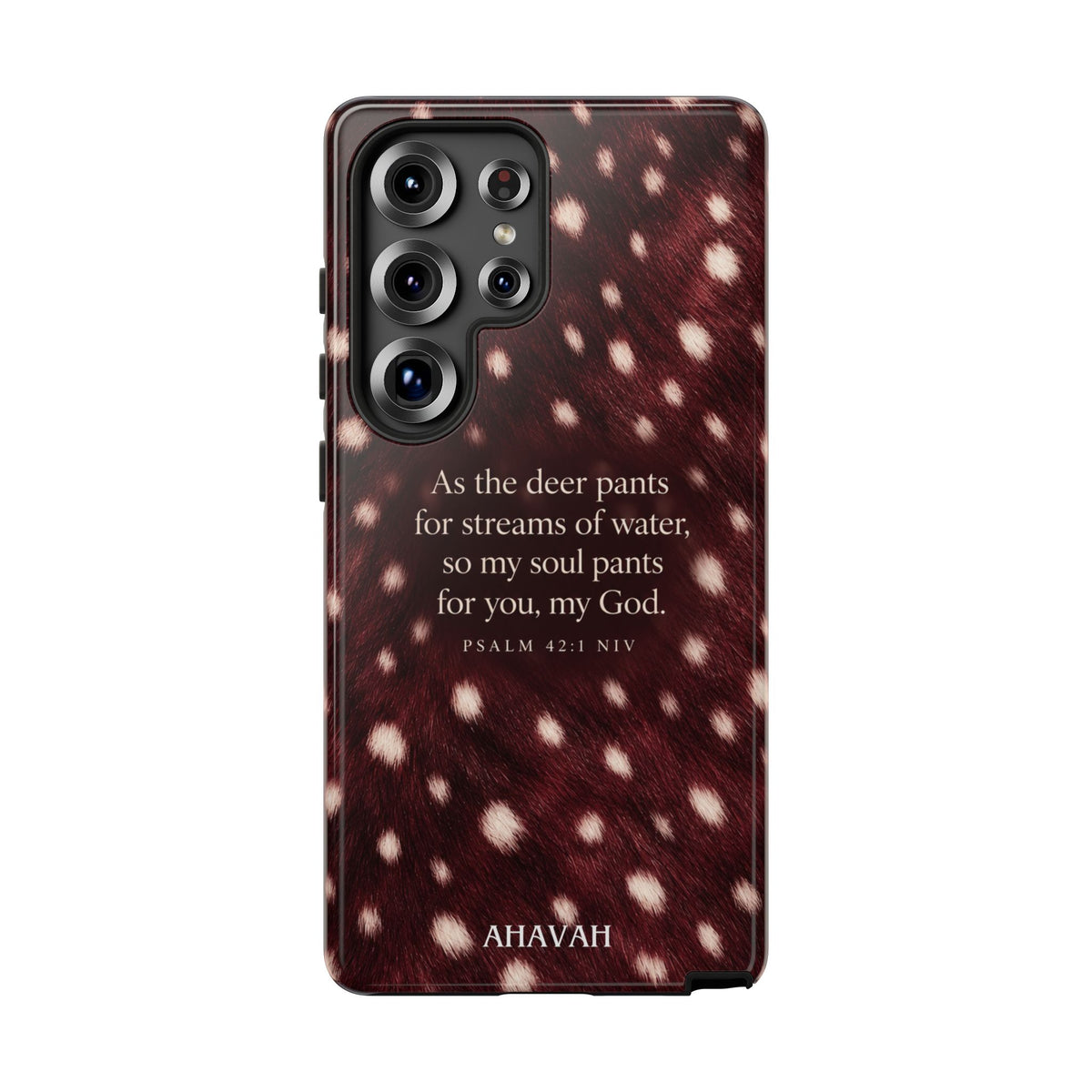 Psalm 42:1 Anointed Wine Fawn Phone Case