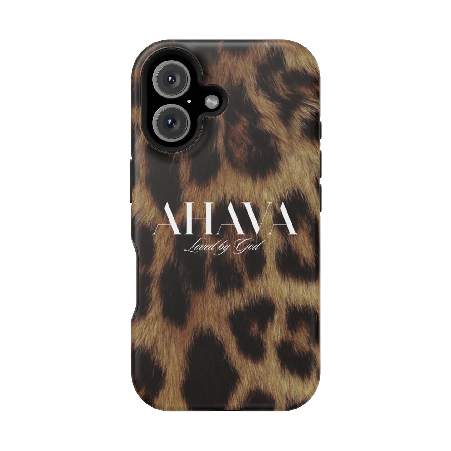 Leopard Print Ahava Phone Case