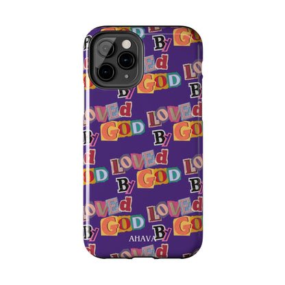 "Loved by God" Purple Phone Case