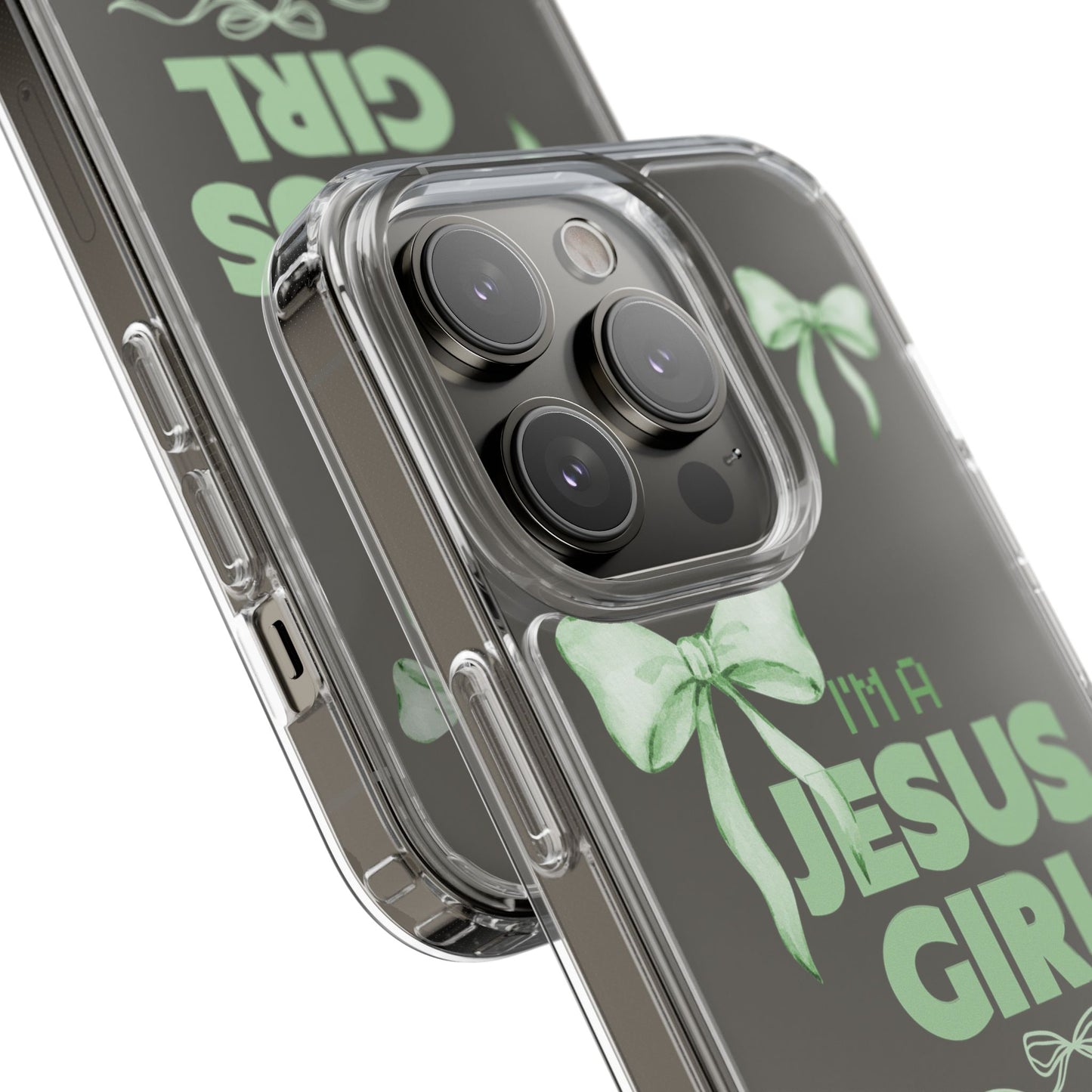 I'm a Jesus Girl Phone Case | Christian Aesthetic Gift for Her | Clear Shockproof Tough Case