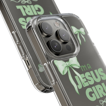 I'm a Jesus Girl Phone Case | Christian Aesthetic Gift for Her | Clear Shockproof Tough Case