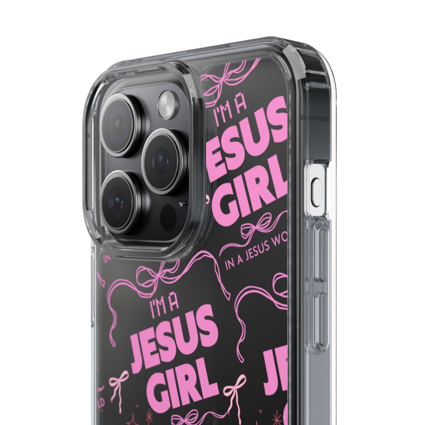 I'm a Jesus Girl Pink Case -Clear