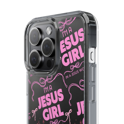I'm a Jesus Girl Pink Case -Clear