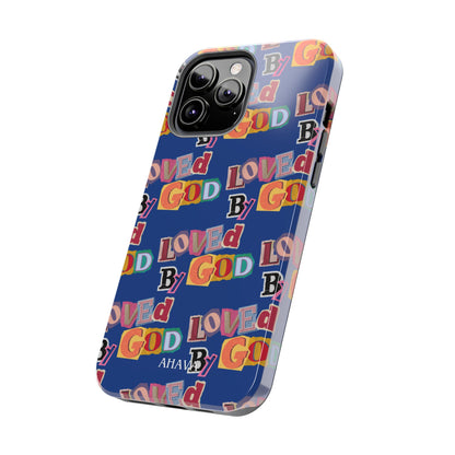 "Loved by God" Blue Phone Case