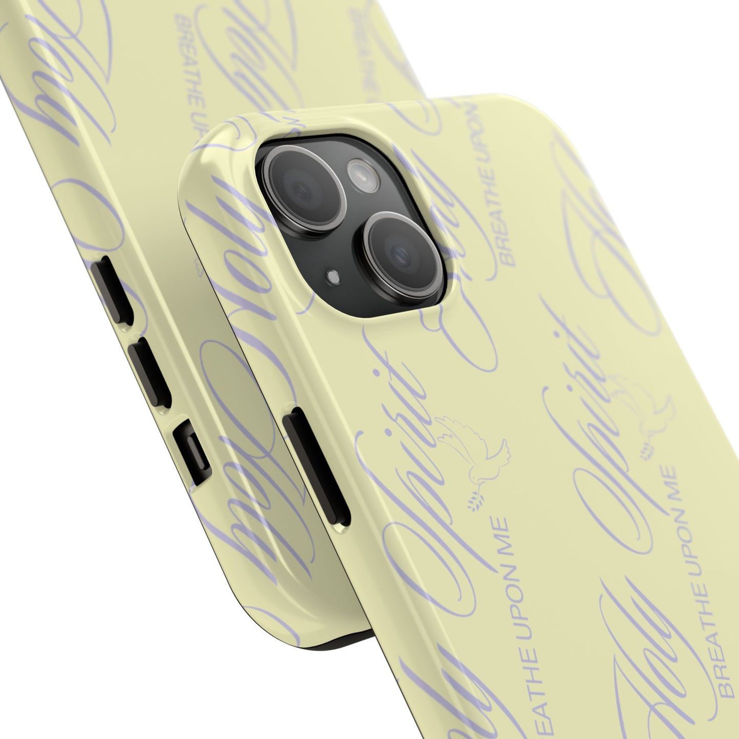 "Holy Spirit, Breathe Upon me" Buttercream Phone Case