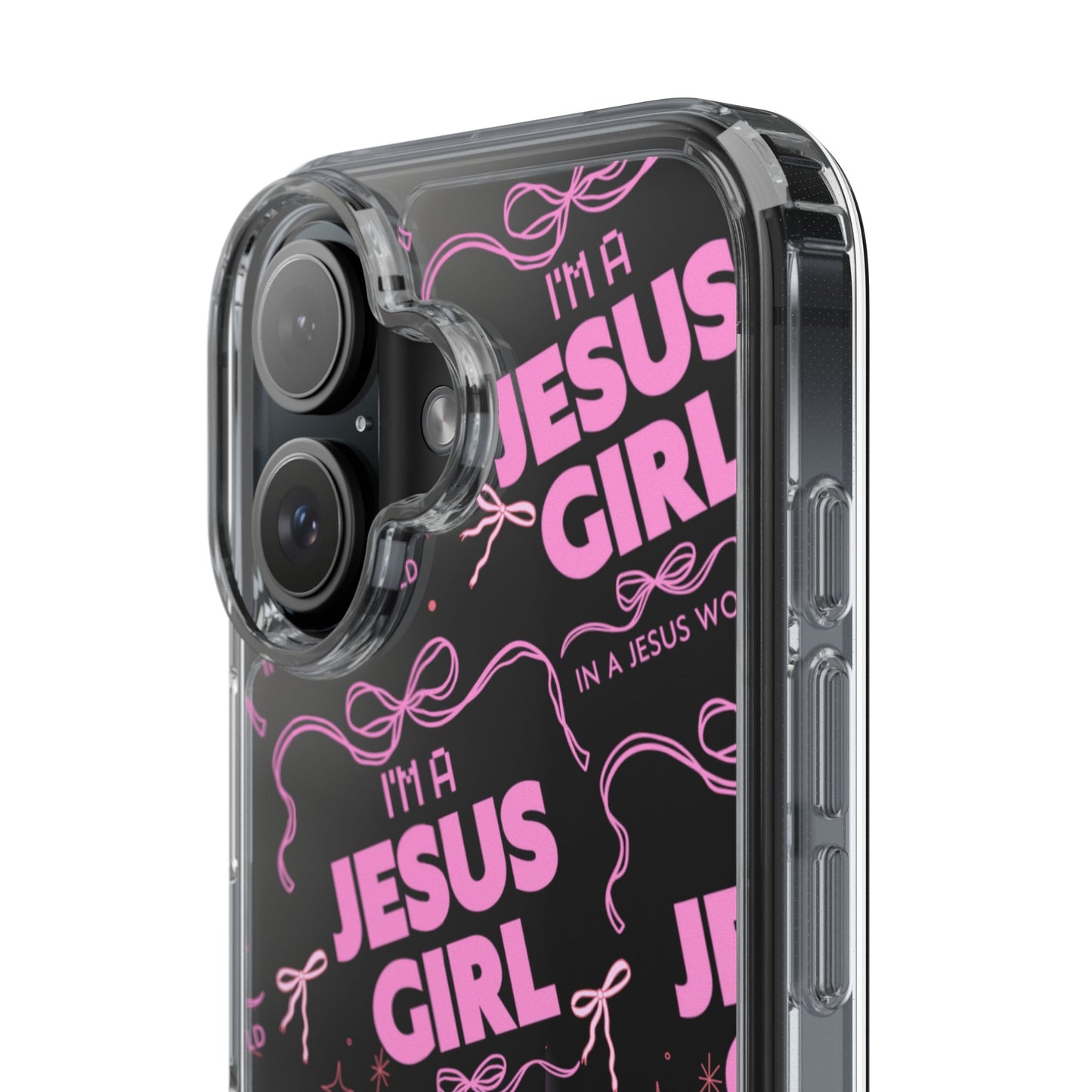 I'm a Jesus Girl Pink Case -Clear