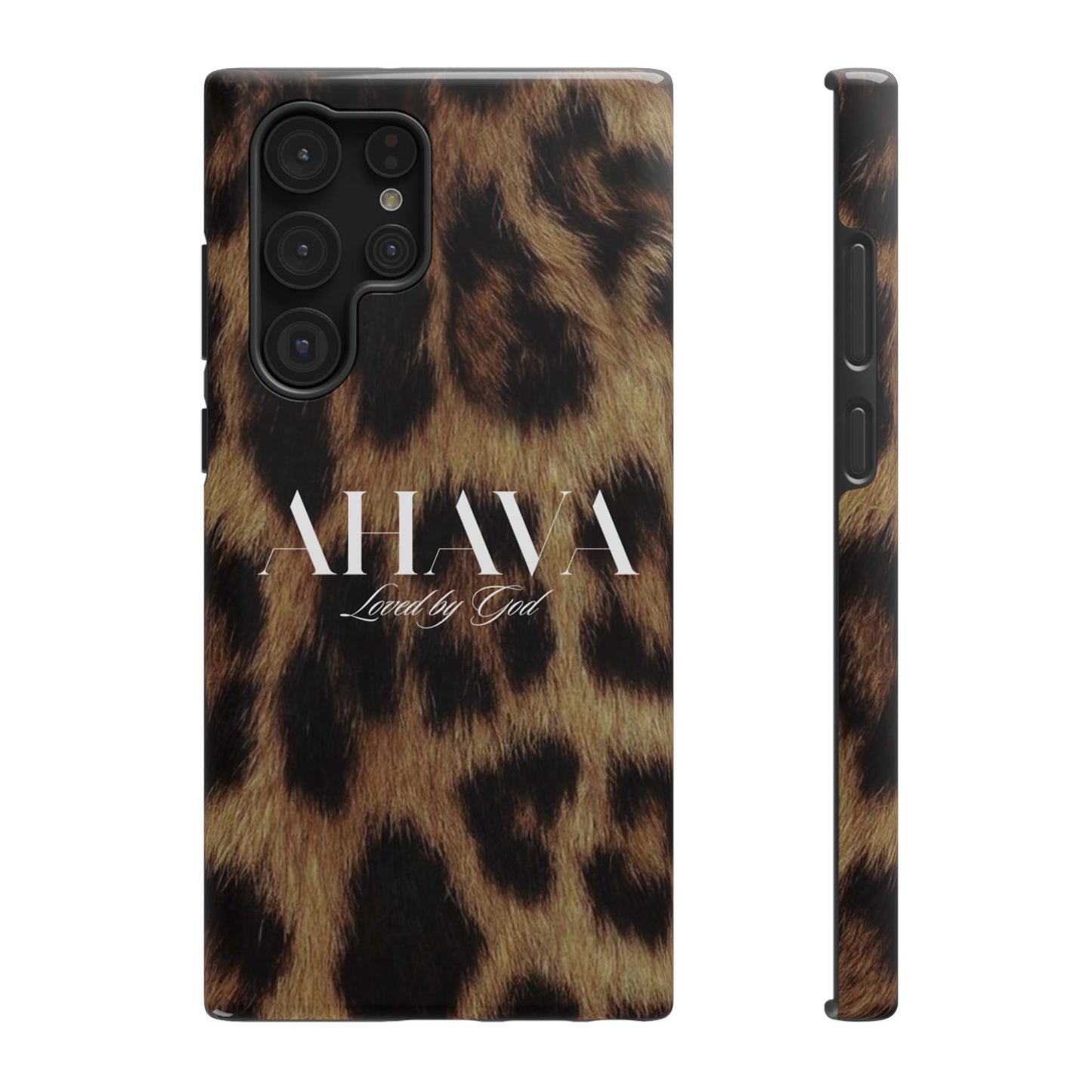 Leopard Print Ahava Phone Case