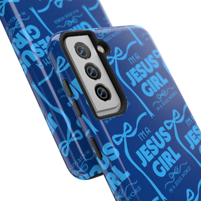 I'm a Jesus Girl Phone Case - Blue